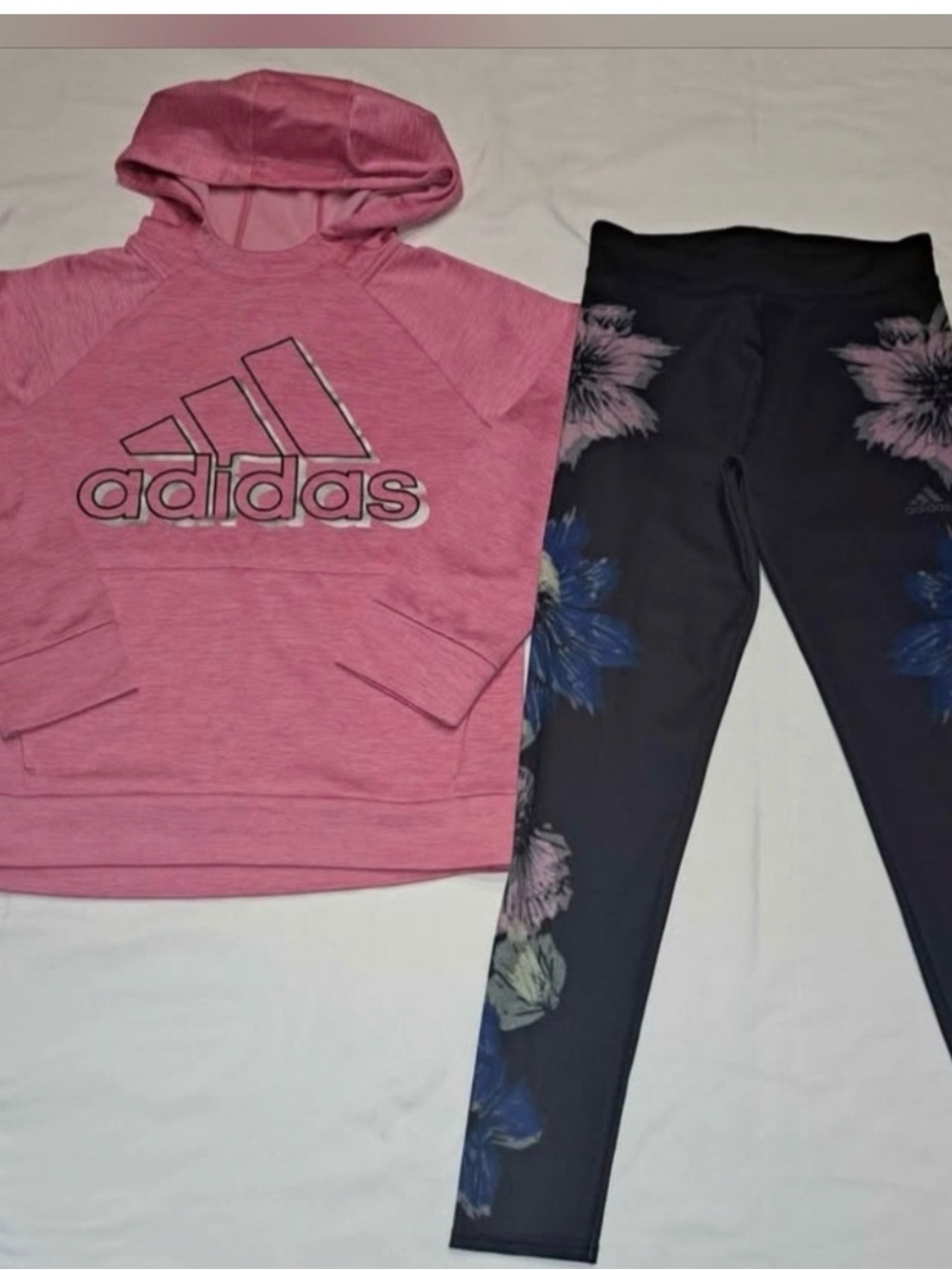 Adidas Hoodie and Leggings Set Girls Medium 10/12